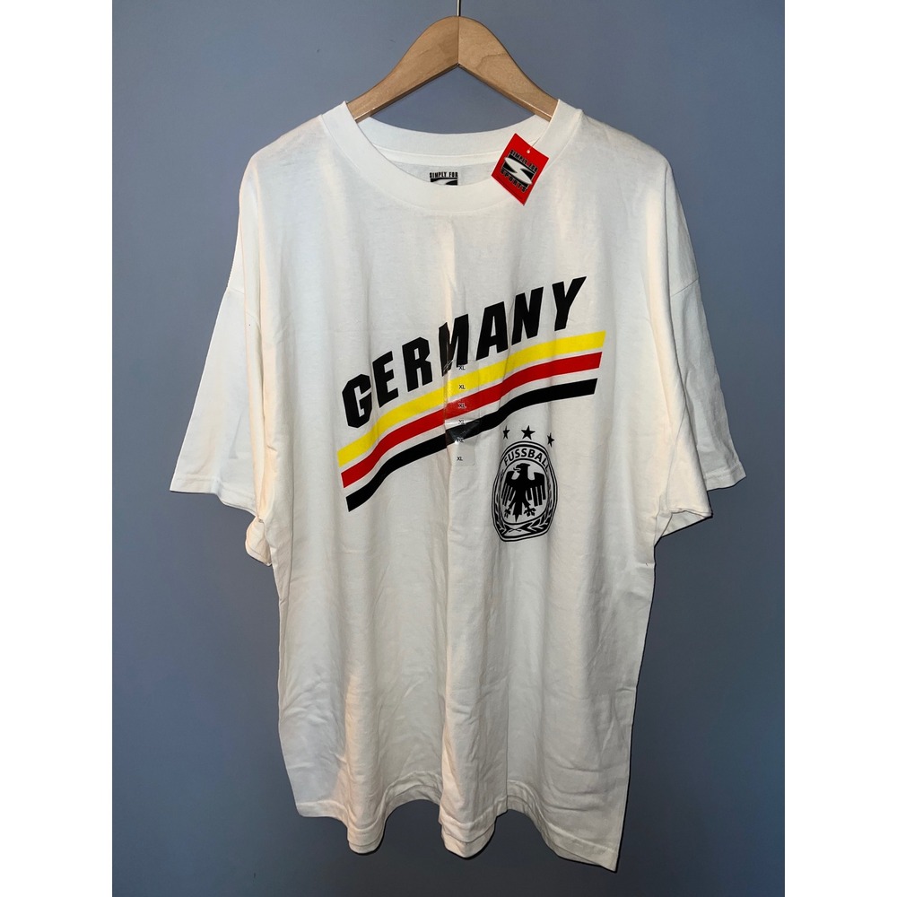 Simply For Sports Germany Soccer Graphic T-Shirt Mens XL White DFB Eagle New